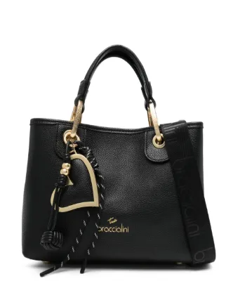 Braccialini Beth ハートチャーム ハンドバッグ | ブラック | FARFETCH JP