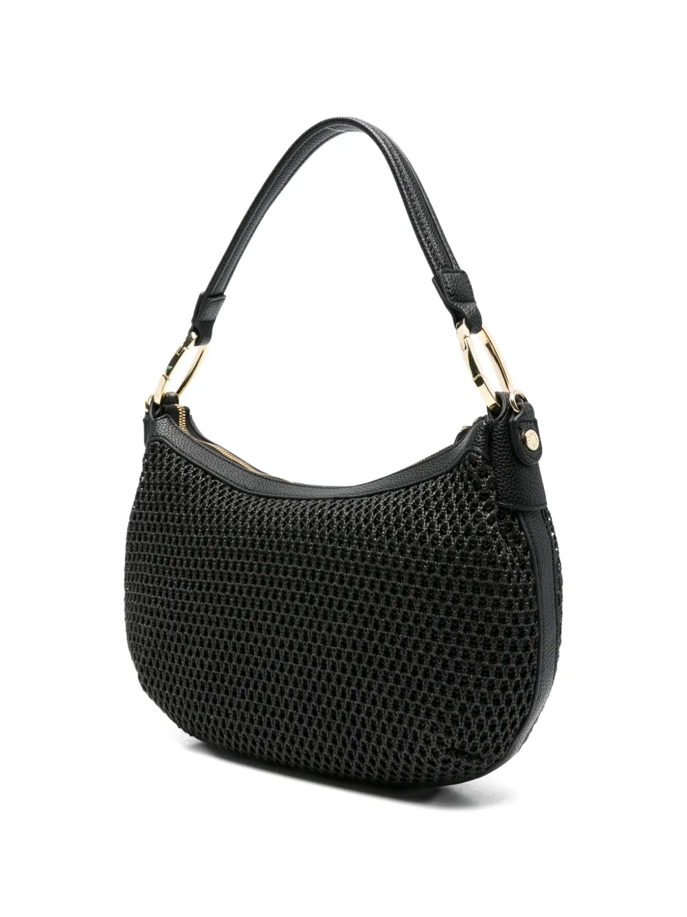 Beth Tricot Top-Zip Shoulder Bag