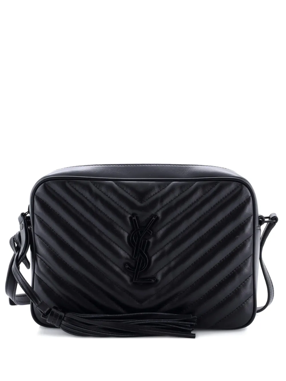 Saint Laurent Pre-Owned Lou Camera Bag Matelasse Chevron Leather Small crossbody bag - Nero