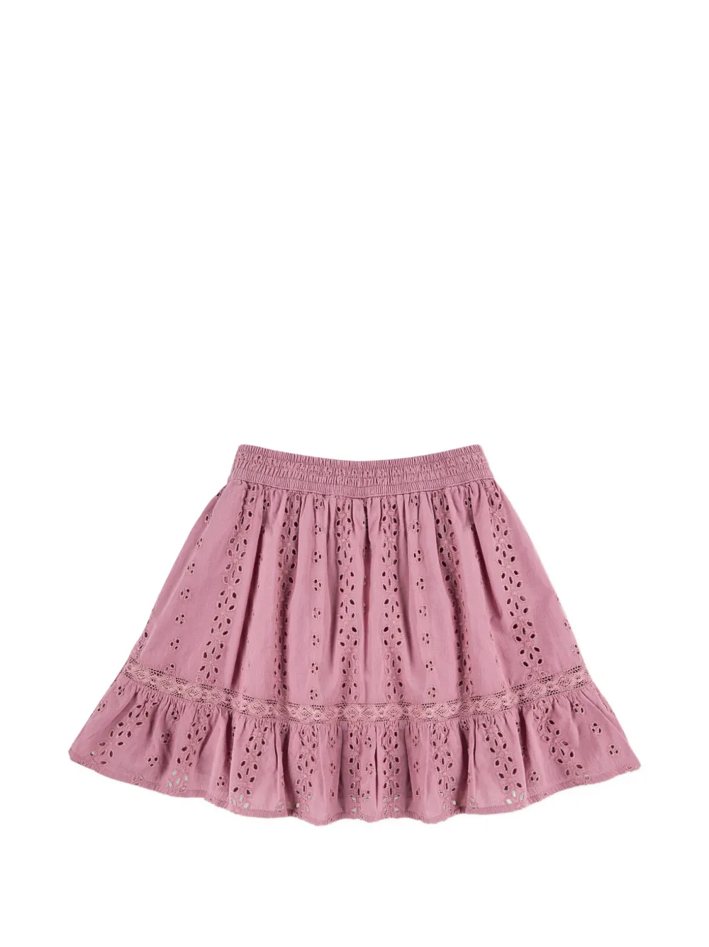 ABERCROMBIE FITCH KIDS eyelet ruffled skirt - Rosa