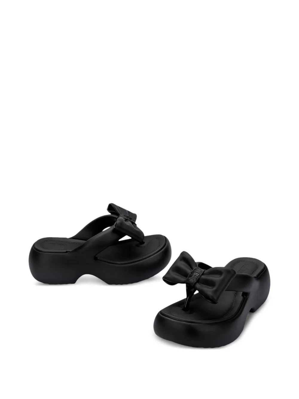 Melissa Free Fuzzy sandalen met plateauzool Zwart