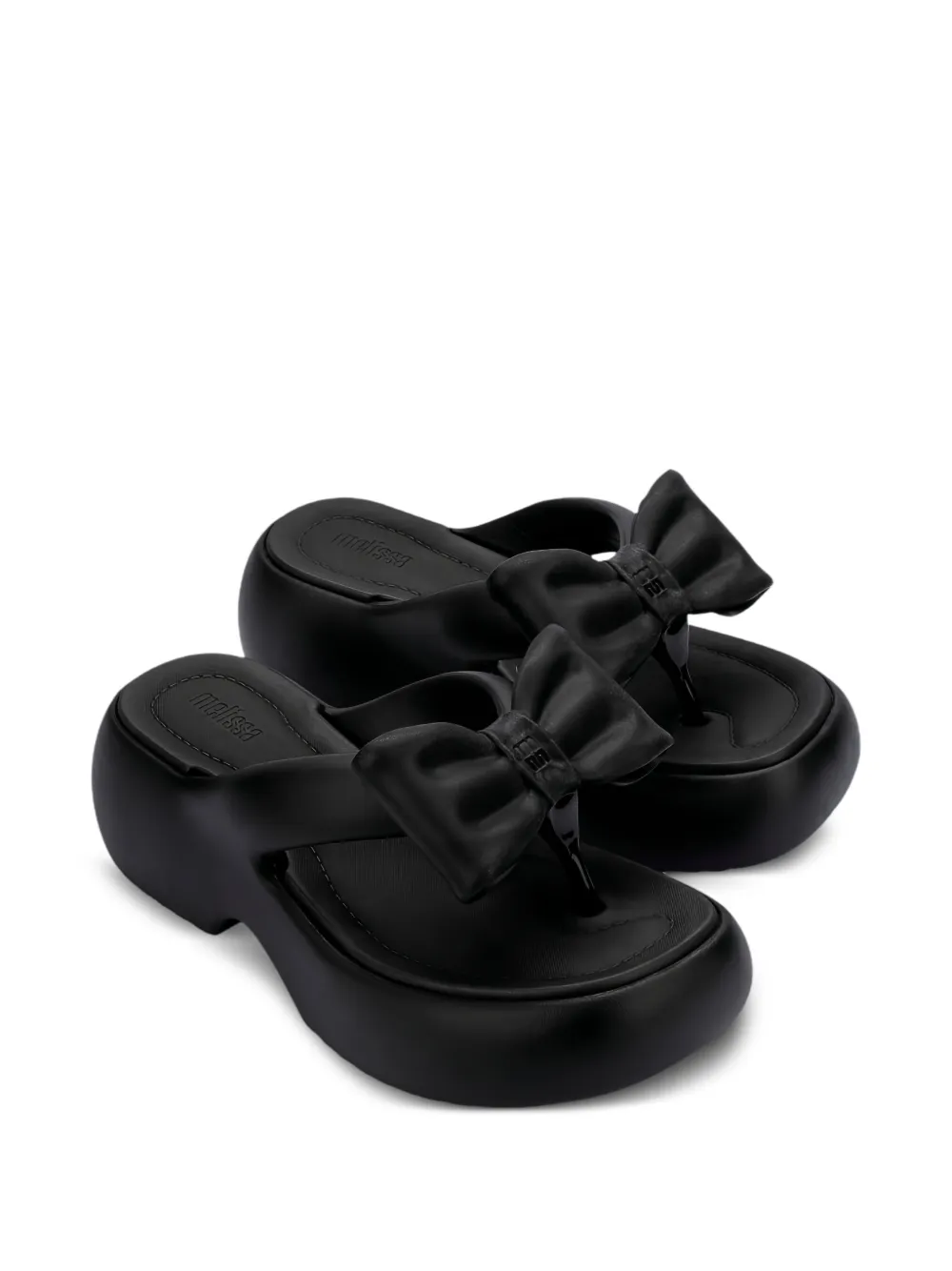 Melissa Free Fuzzy sandalen met plateauzool Zwart