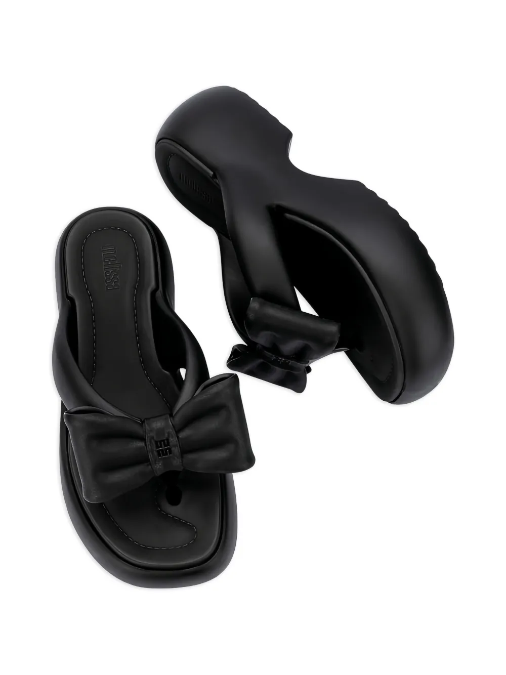 Melissa Free Fuzzy sandalen met plateauzool Zwart