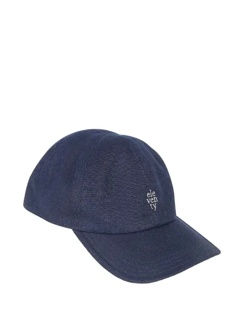 Eleventy logo-embroidered baseball cap