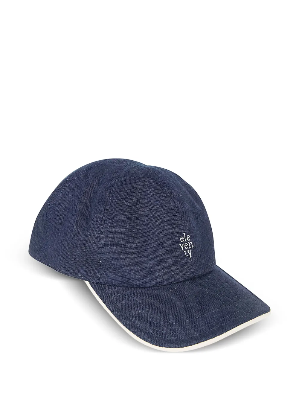 Eleventy logo-embroidered baseball cap - Blu