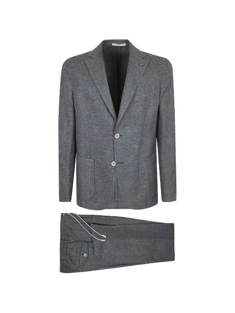 Eleventy single-breasted notched-lapel blazer