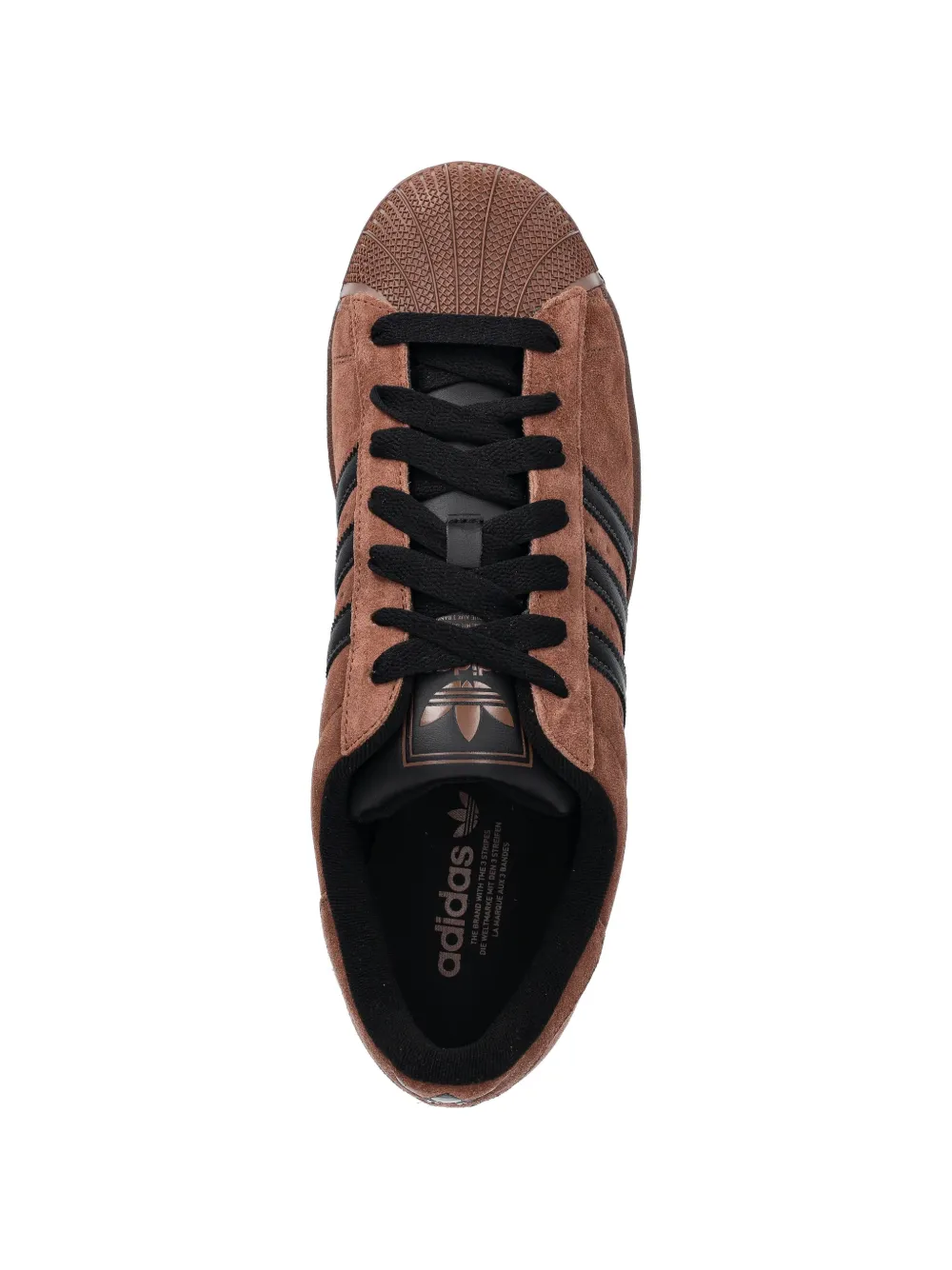 adidas Superstar stripes sneakers Bruin