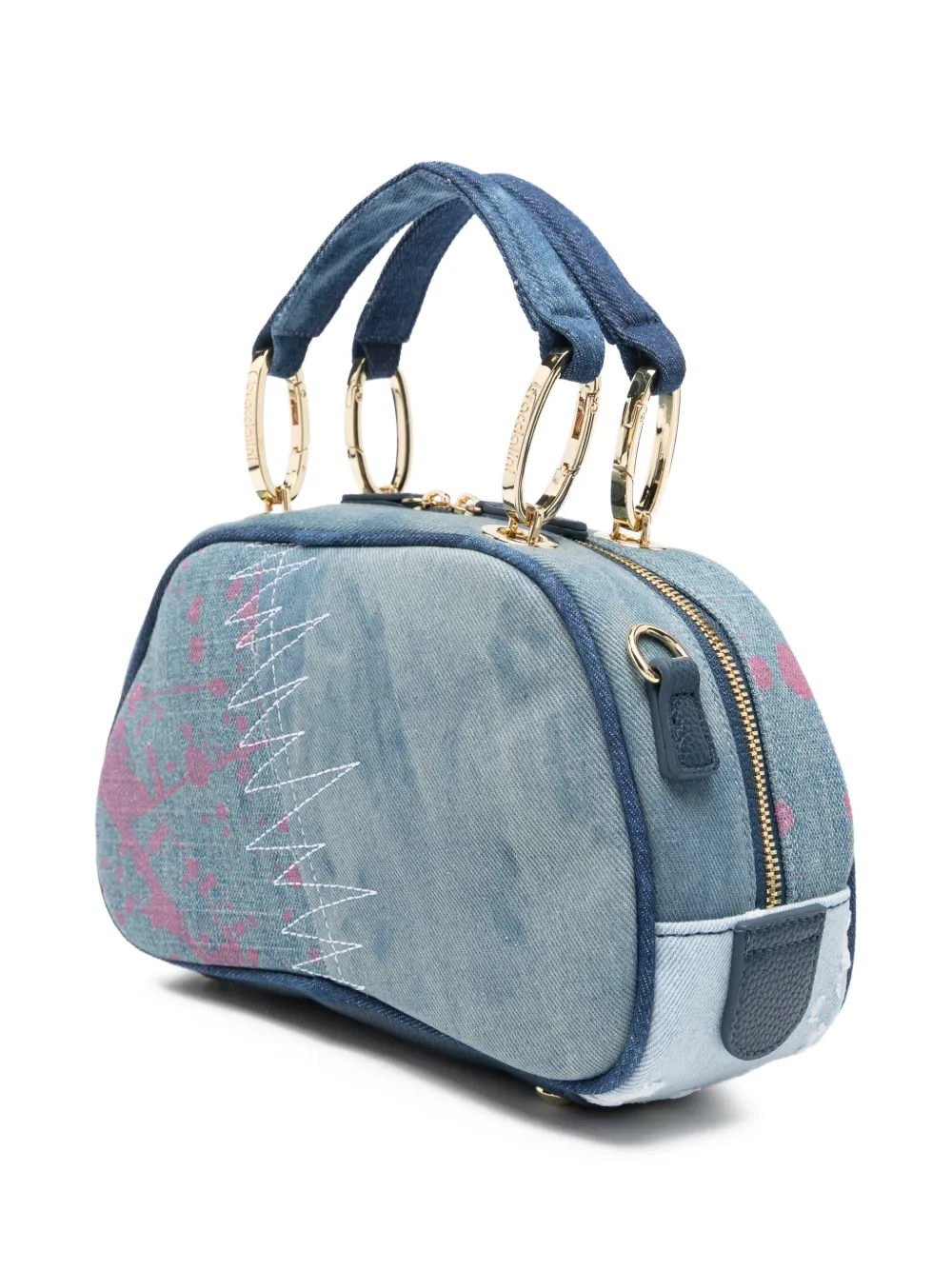  Braccialini Candy Patchwork-effect Cross Body Bag - Blue 