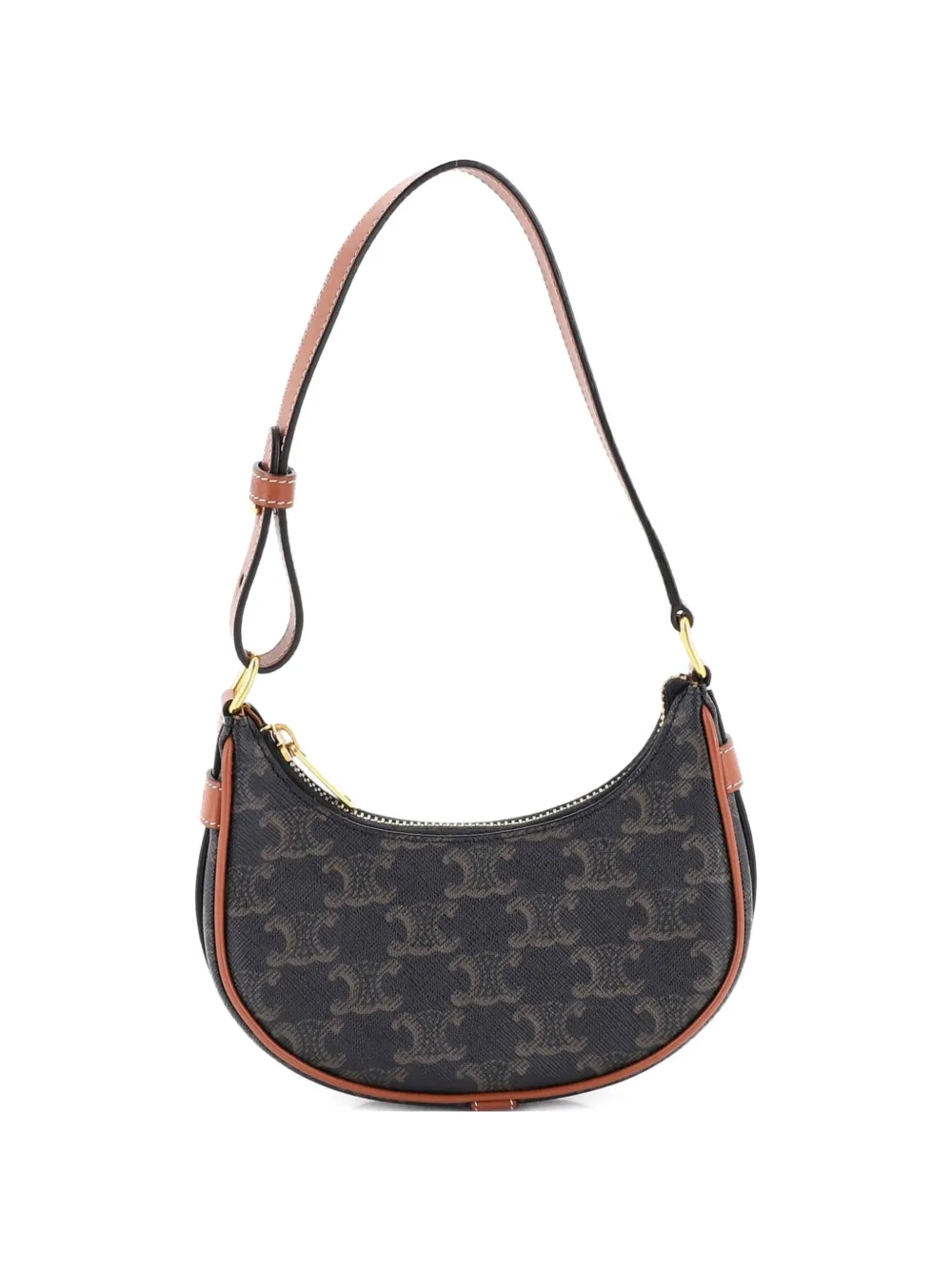 Celine Pre-Owned Ava Bag Triomphe Coated Canvas Mini shoulder bag - Marrone