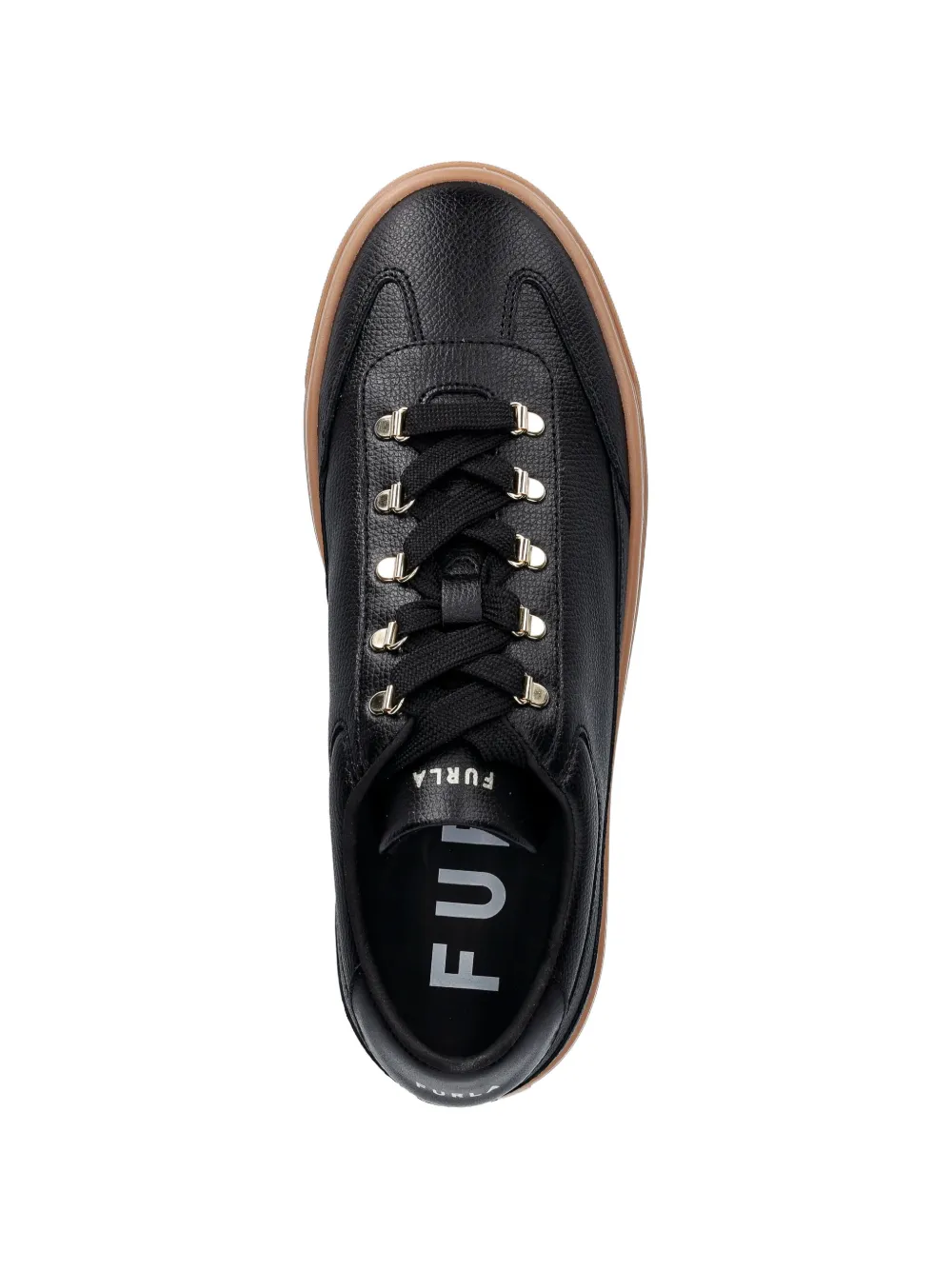 Furla eyelet lace-up sneakers Zwart