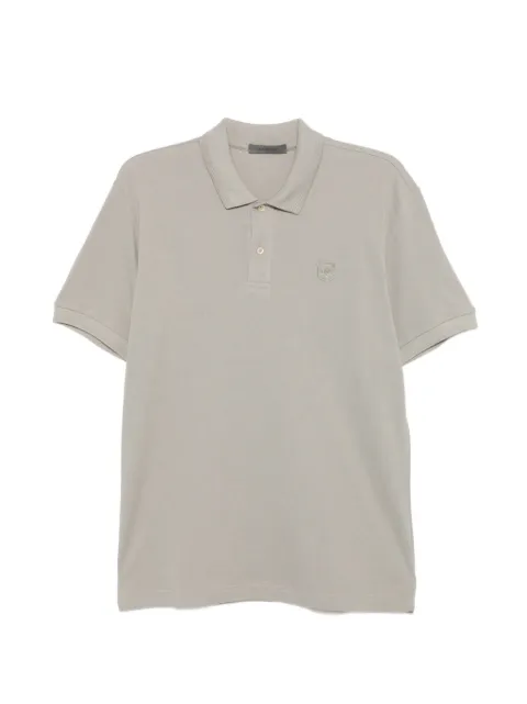 Corneliani logo-patch polo shirt