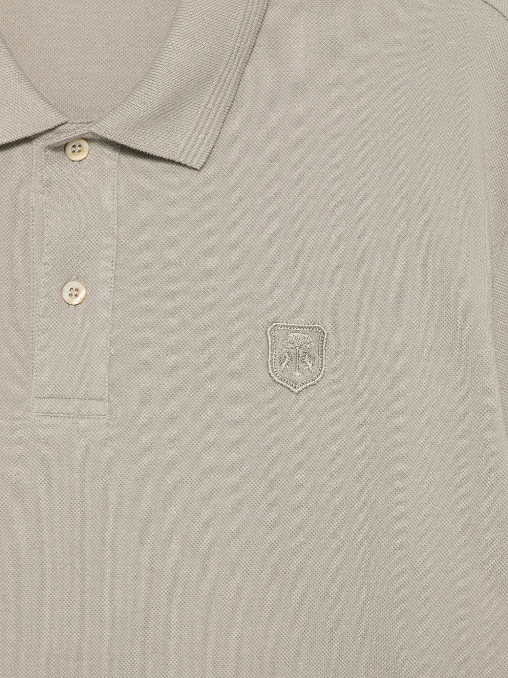  Corneliani Logo-patch Polo Shirt - Grey 