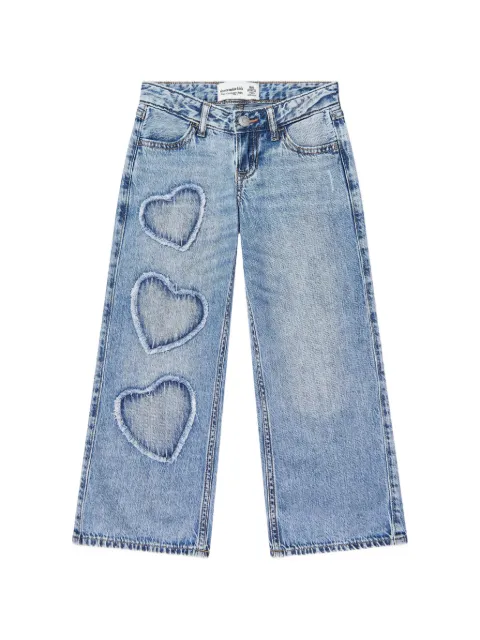ABERCROMBIE FITCH KIDS heart-patches baggy jeans
