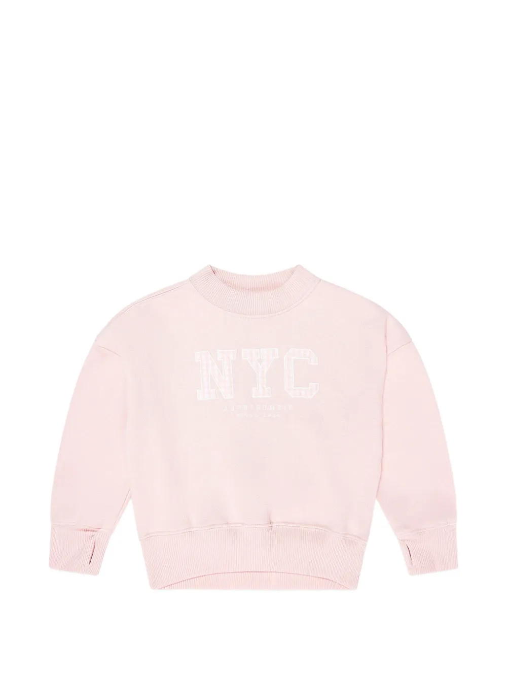 ABERCROMBIE FITCH KIDS print crew-neck sweatshirt - Rosa