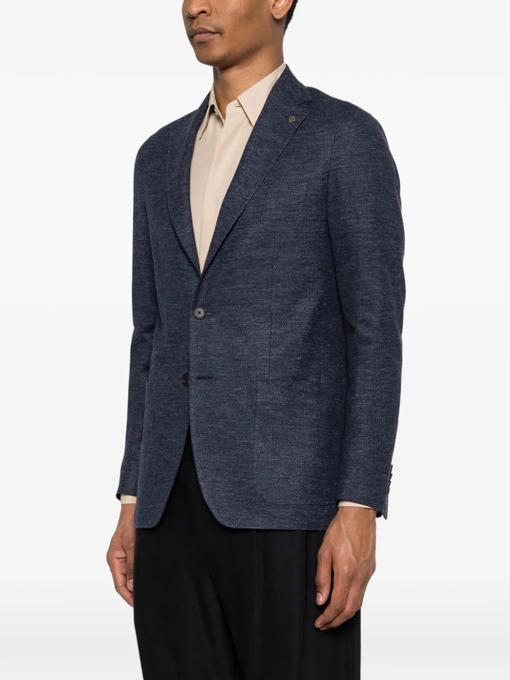 Tagliatore Blazer met enkele rij knopen Blauw