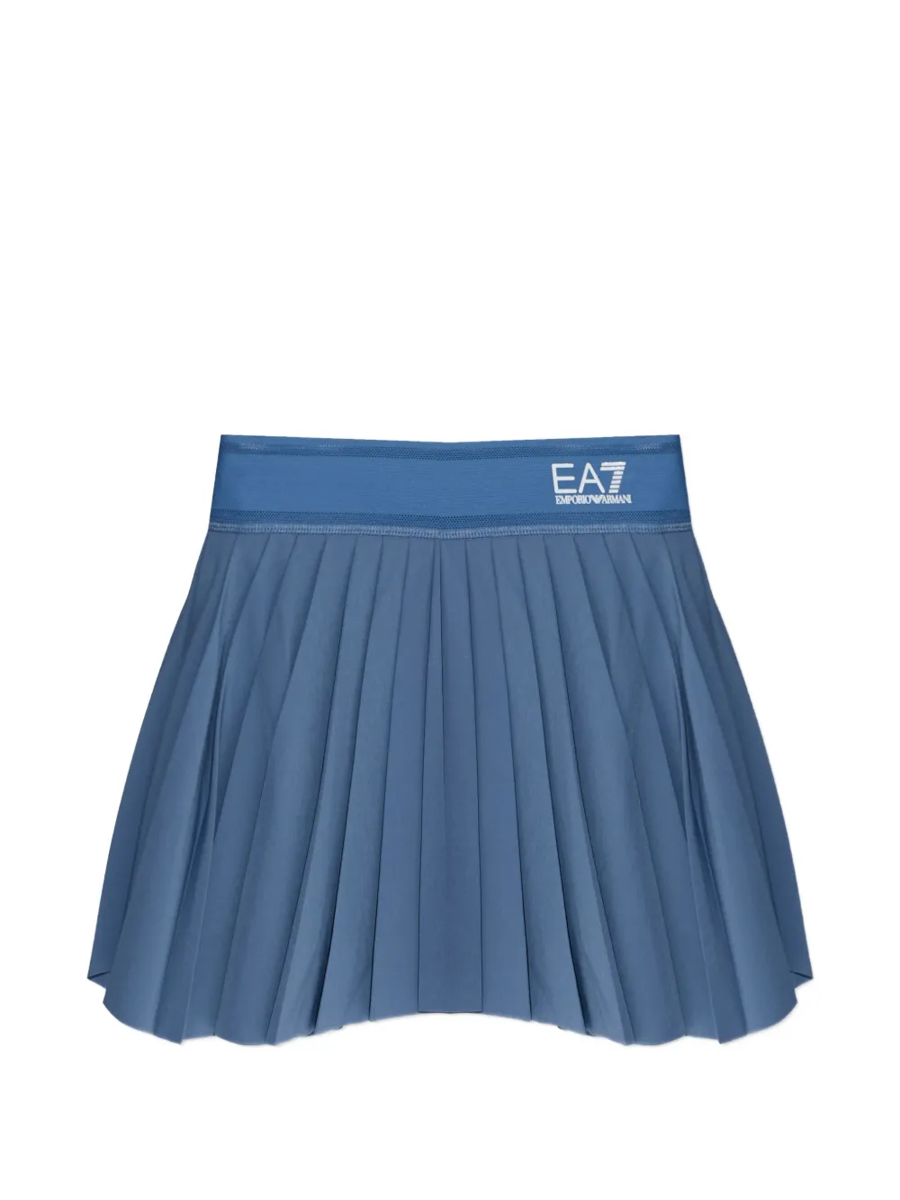 Ea7 Emporio Armani pleated mini skirt - Blu