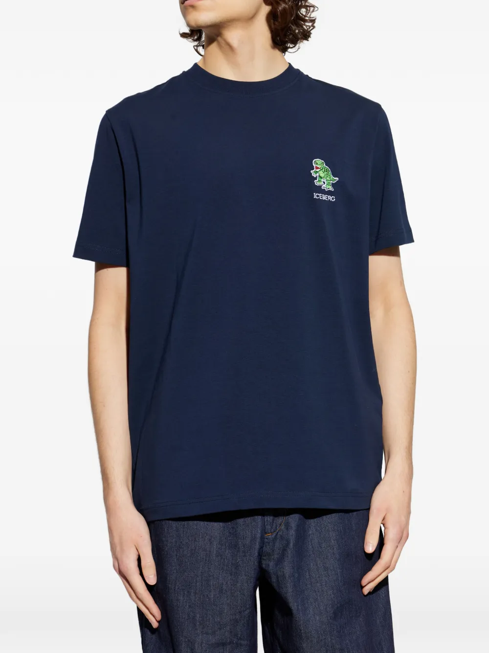  Iceberg Dinosaur Logo T-shirt - Blue 