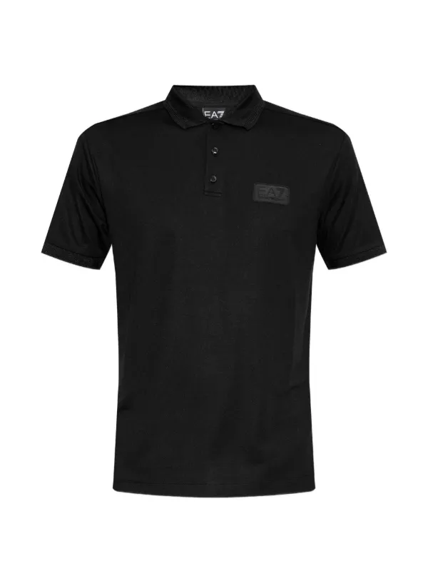 Ea7 Emporio Armani ロゴポロシャツ | ブラック | FARFETCH JP