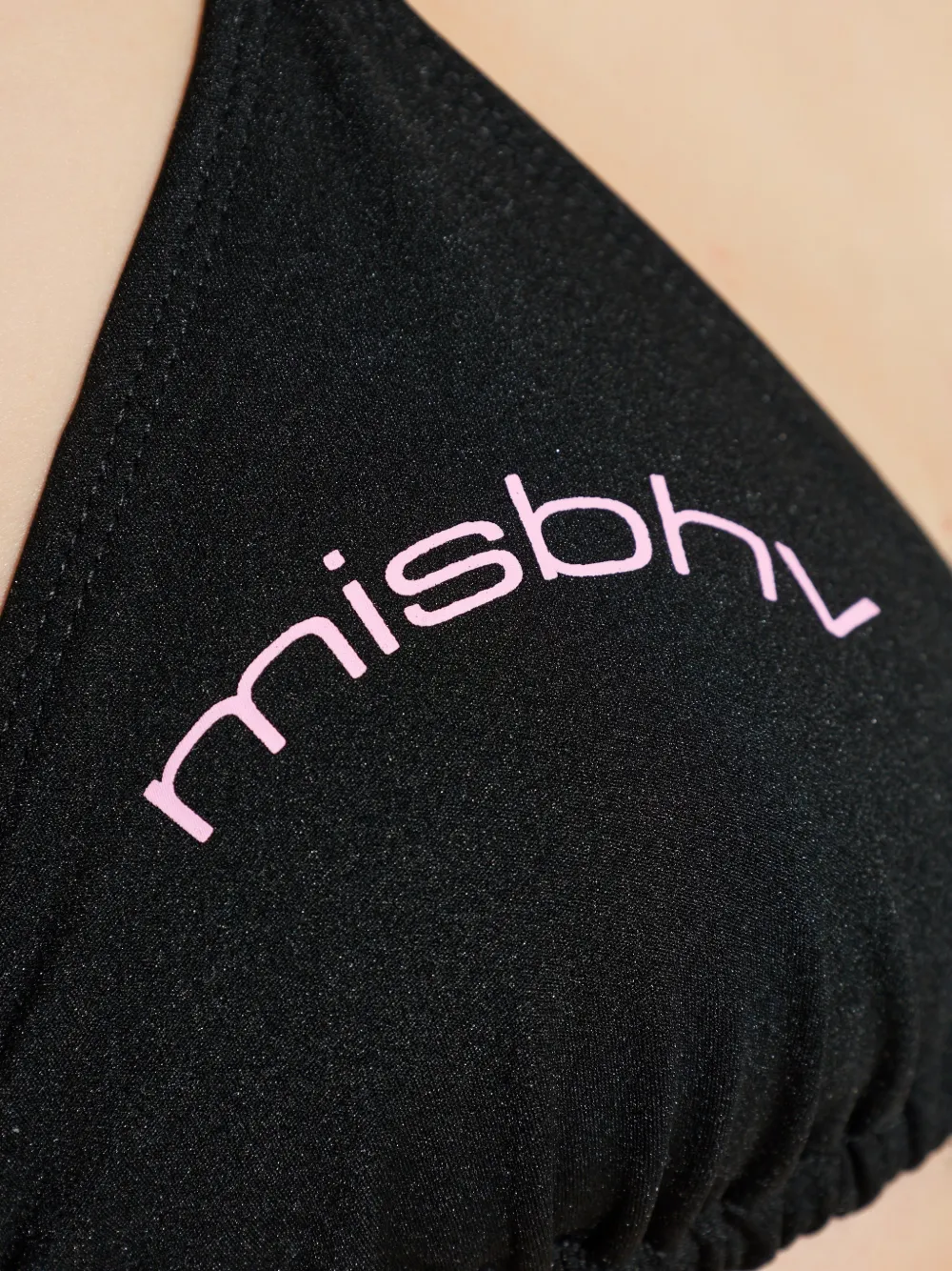 MISBHV Bikinitop met logodetail Zwart