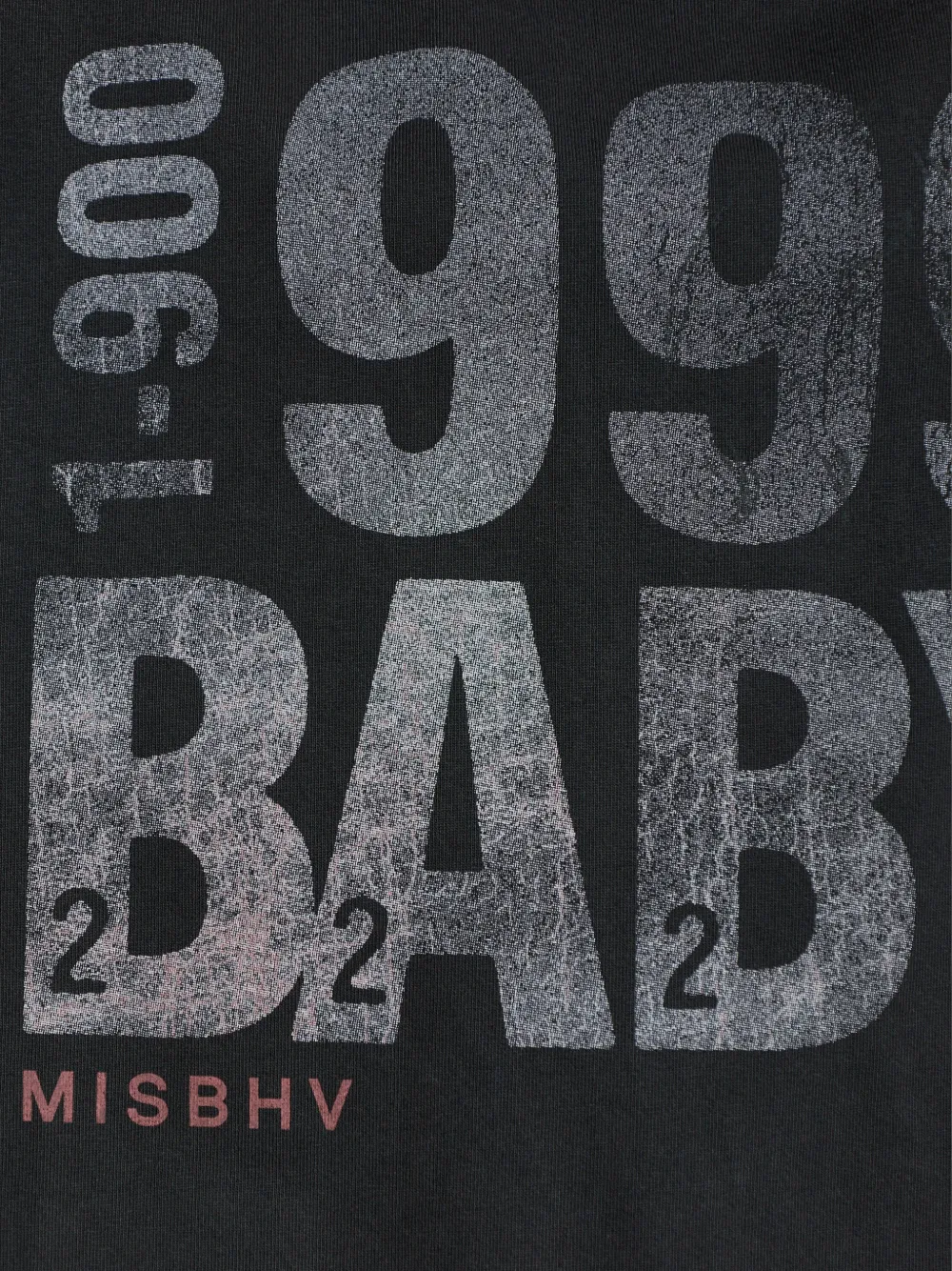 MISBHV T-shirt met grafische print Zwart