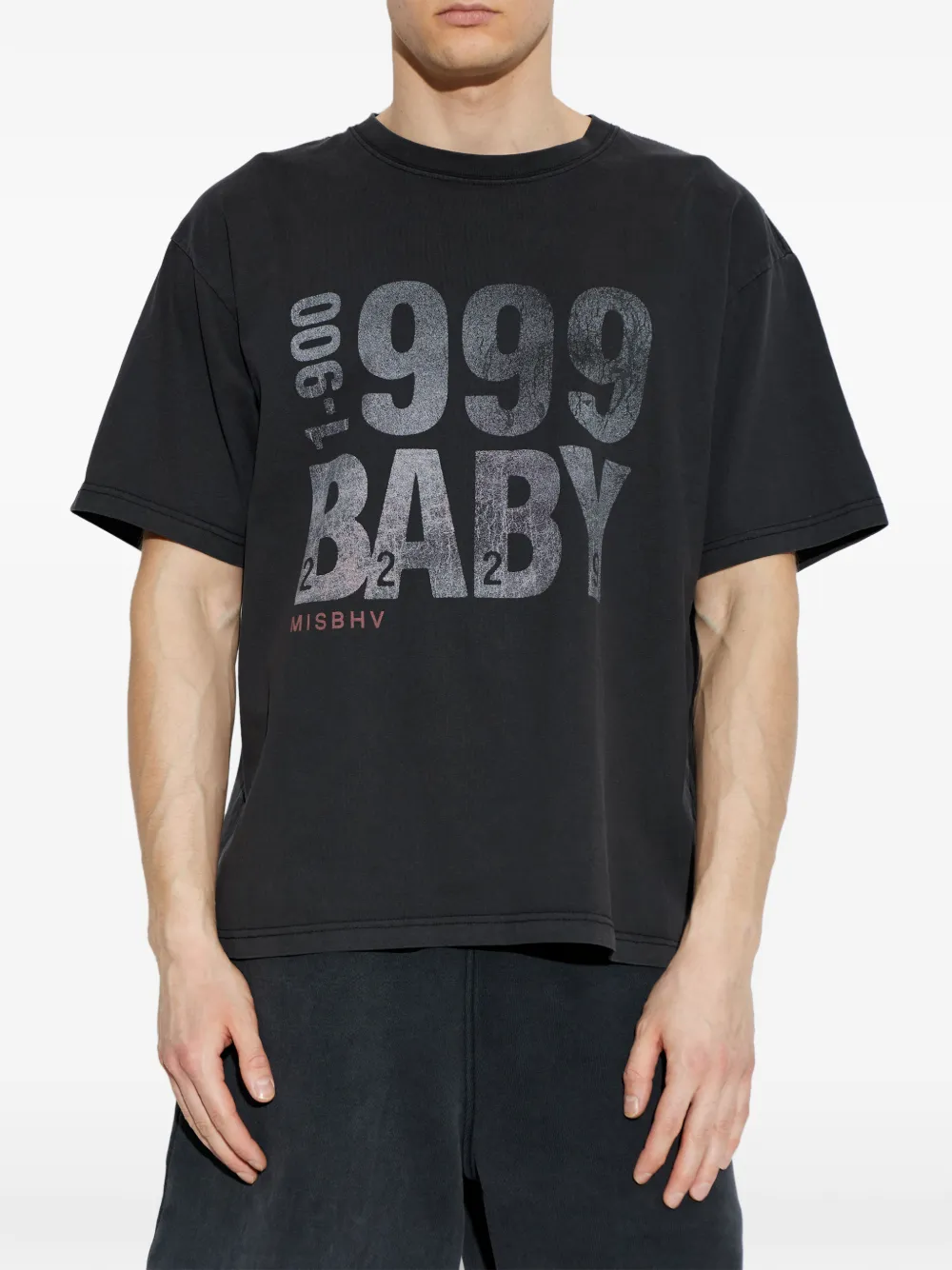 MISBHV T-shirt met grafische print Zwart