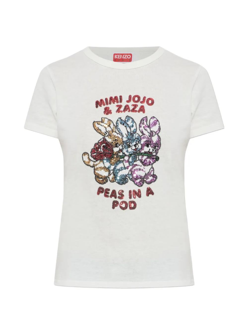 Kenzo sequin-embellished T-shirt - Toni neutri