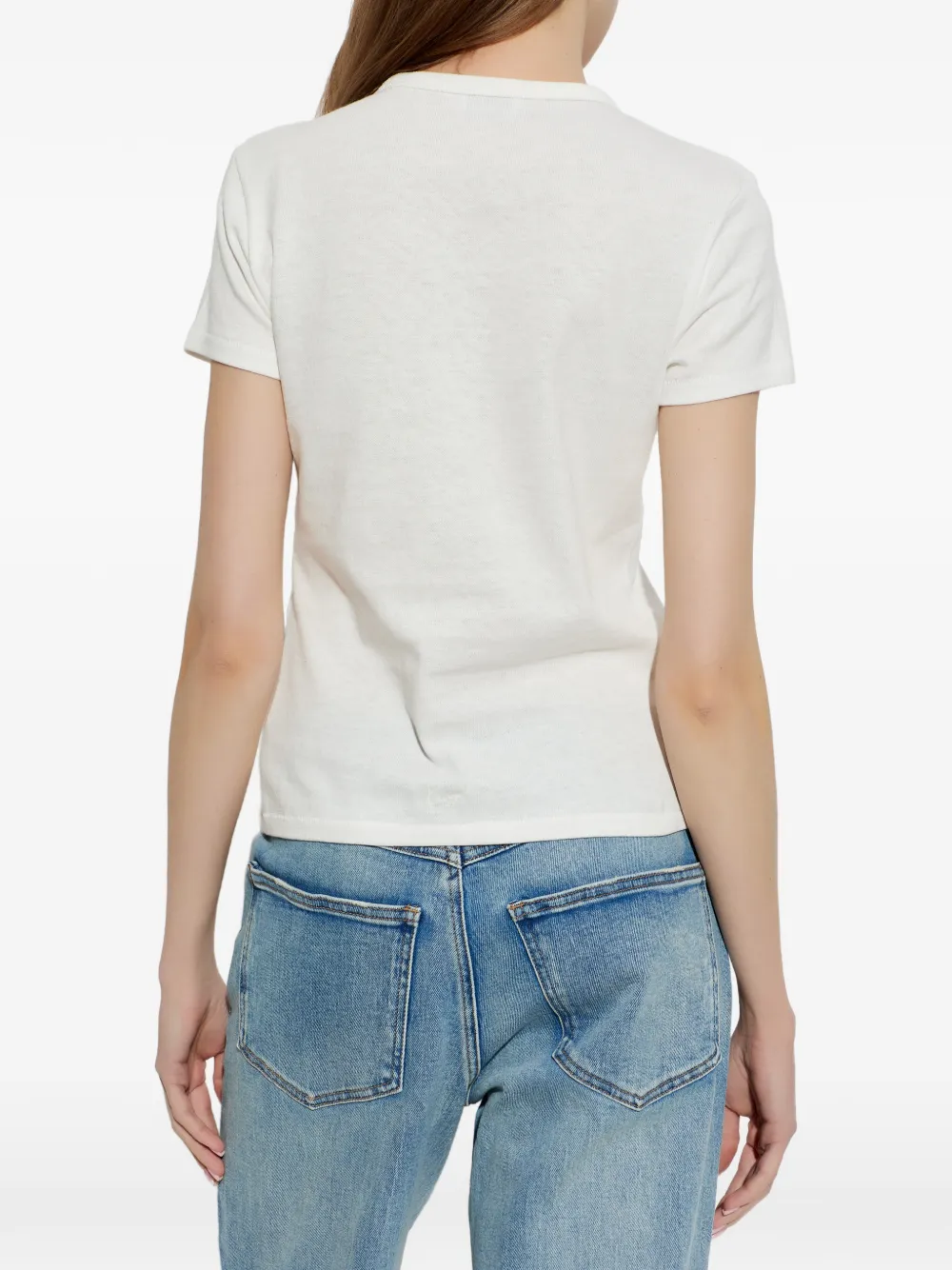 Kenzo T-shirt met pailletten Beige