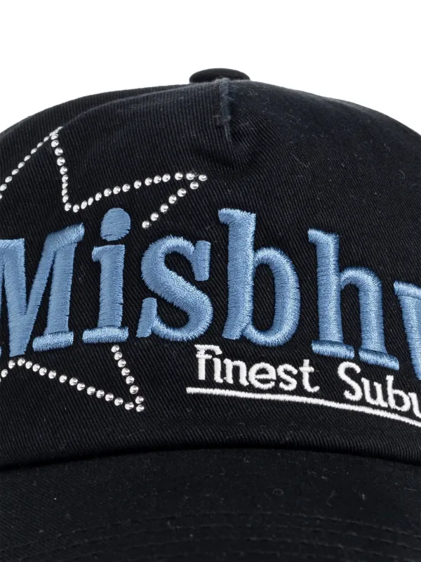 MISBHV Distressed Embellished Cap | Black | FARFETCH JO