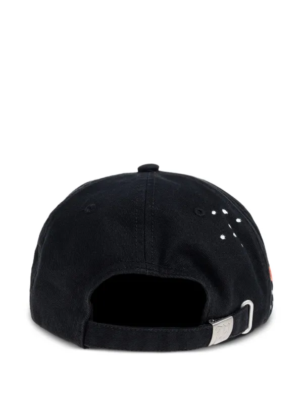 MISBHV Distressed Embellished Cap | Black | FARFETCH JO