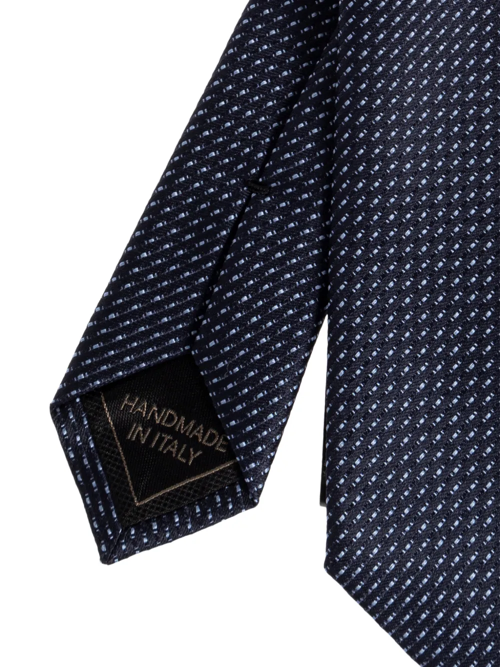  Brioni Dotted Tie - Blue 