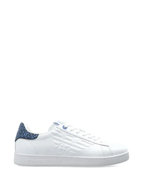 Ea7 Emporio Armani debossed-logo leather sneakers