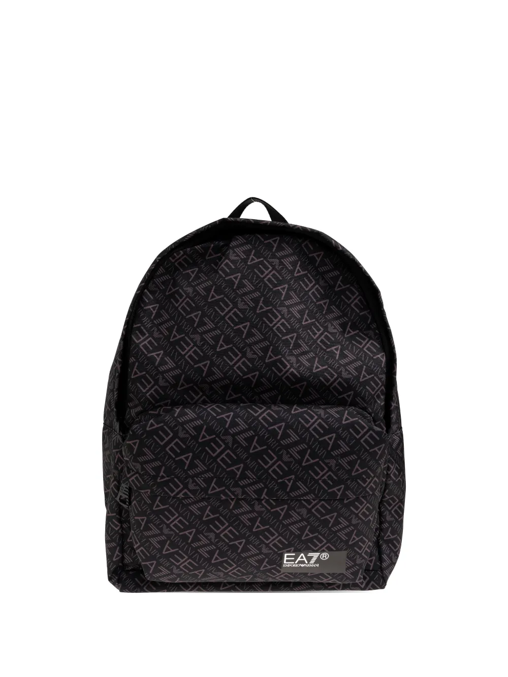 Ea7 Emporio Armani logo print backpack - Nero