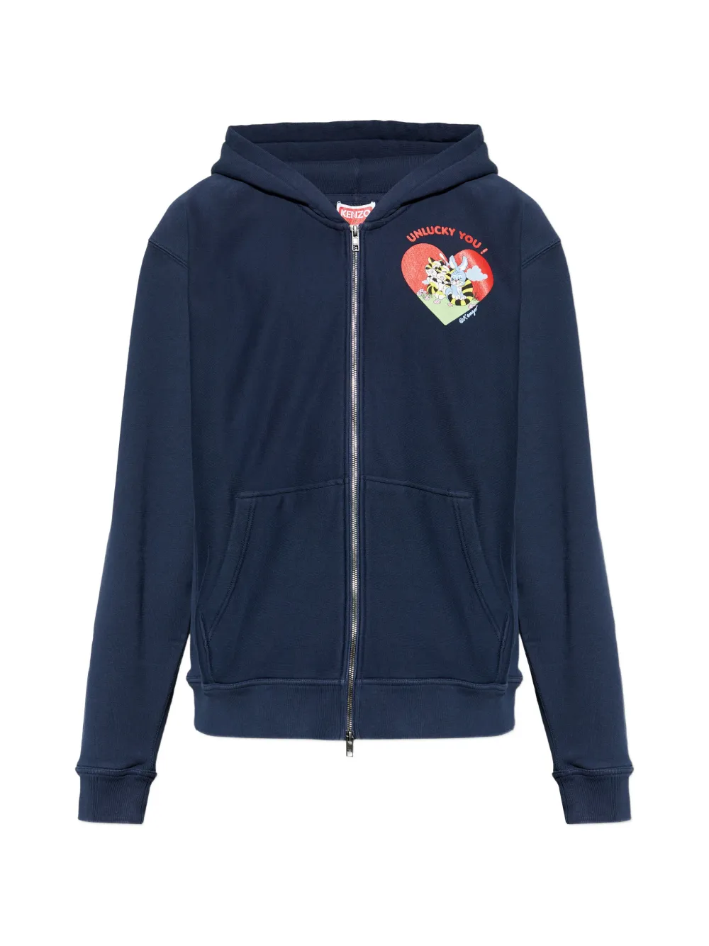 Kenzo cartoon hoodie jacket - Blu