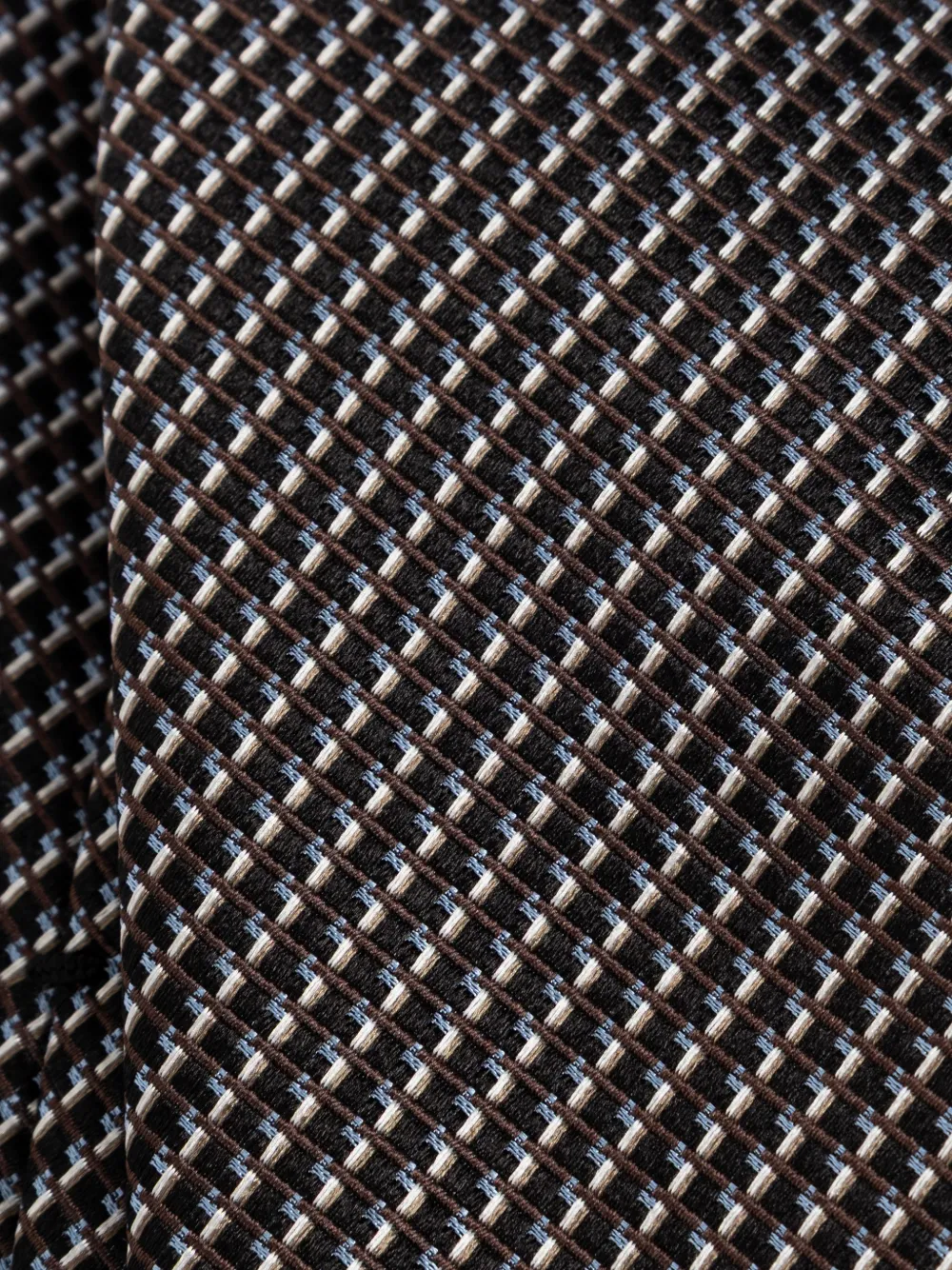 Brioni Patterned Silk Tie - Black 