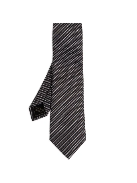 Brioni patterned silk tie