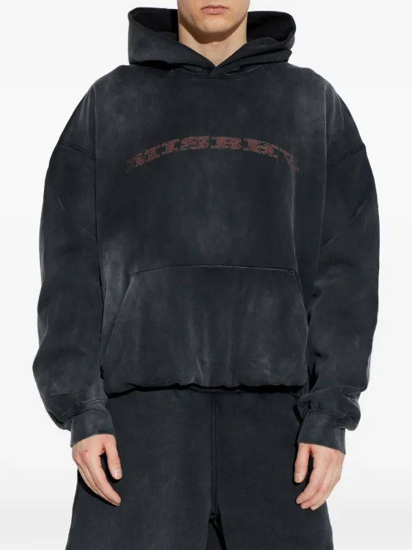 MISBHV ロゴフーデッド スウェットシャツ | ブラック | FARFETCH JP