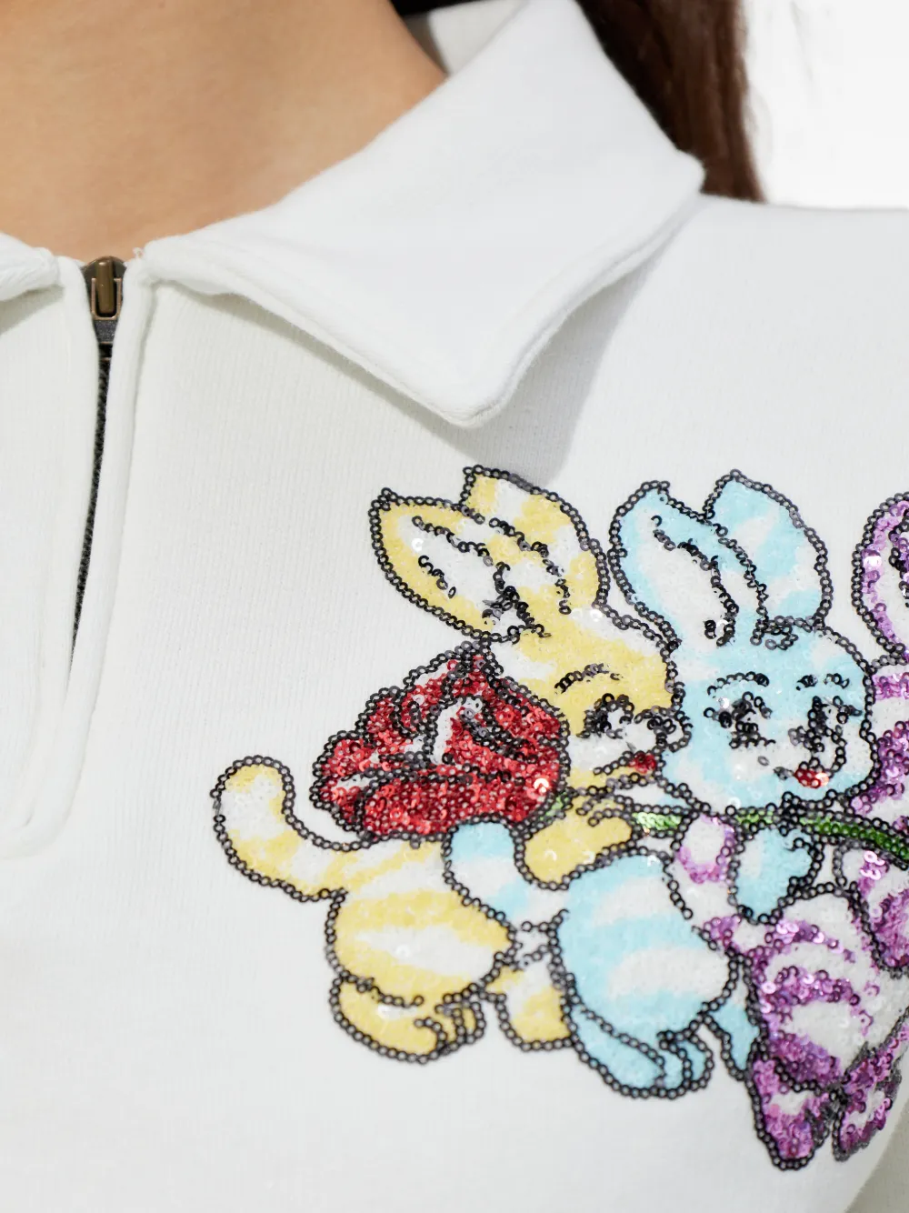Kenzo Cartoon poloshirt Wit