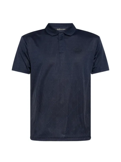 Ea7 Emporio Armani playera tipo polo con parche del logo