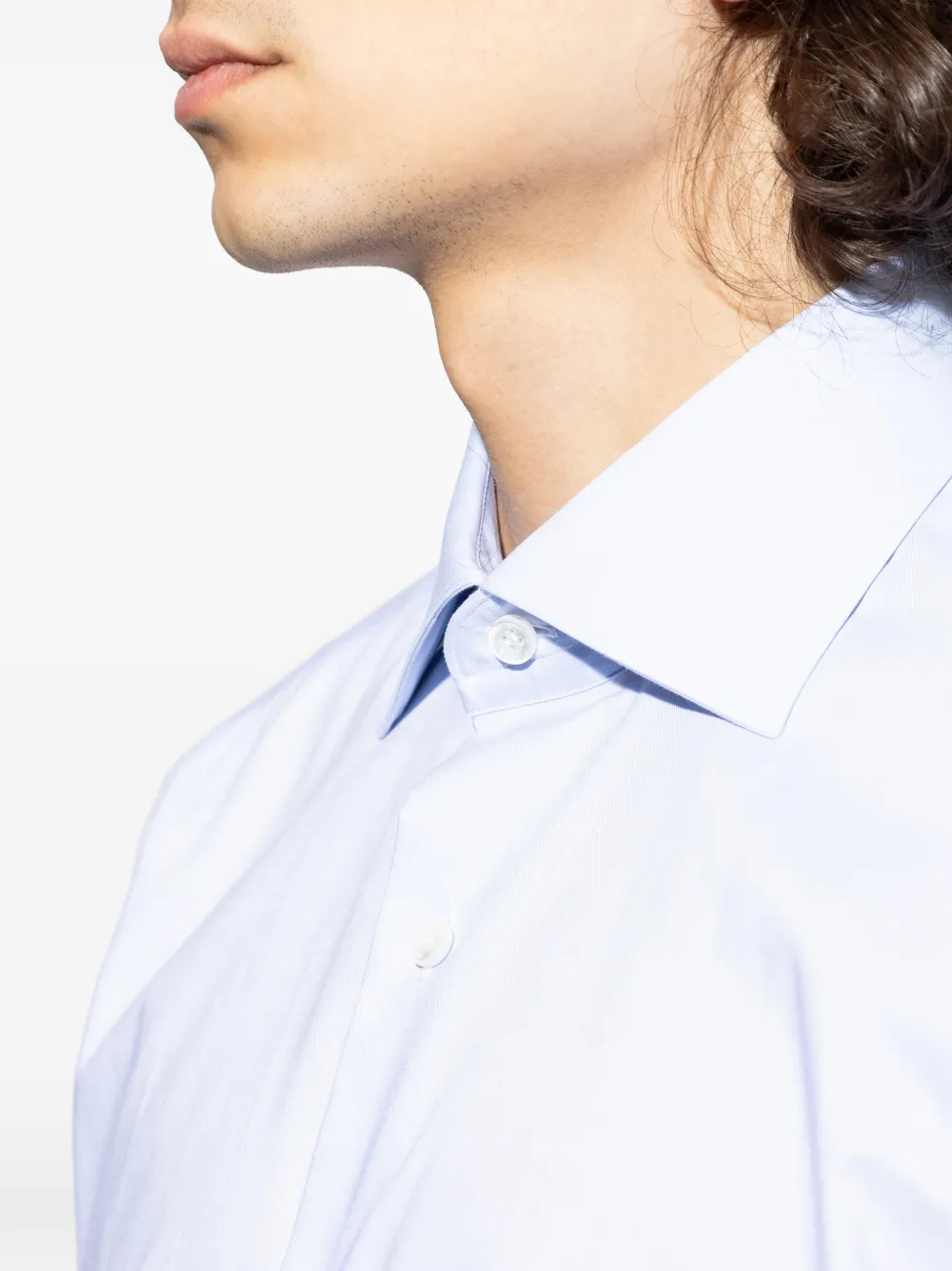 Brioni Overhemd met knopen Blauw