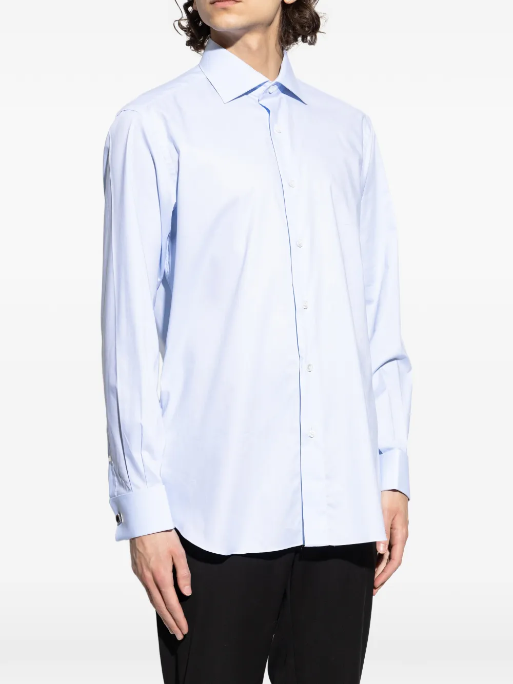 Brioni Overhemd met knopen Blauw