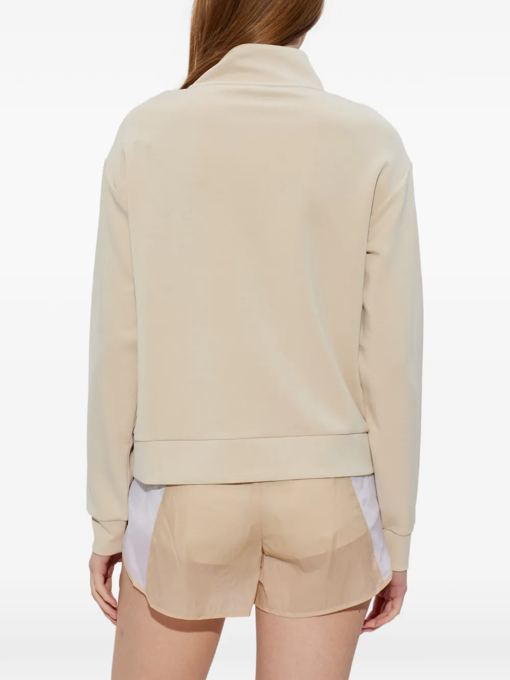 Zip-Up Logo-Detail Sweatshirt