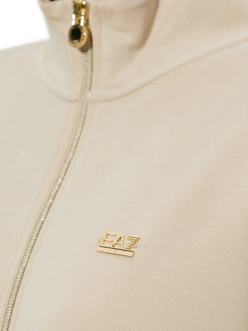 Zip-Up Logo-Detail Sweatshirt