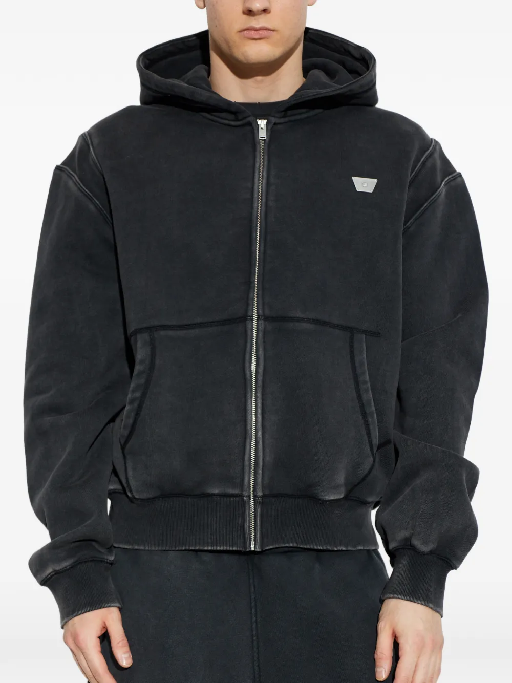 MISBHV Hoodie met rits Zwart