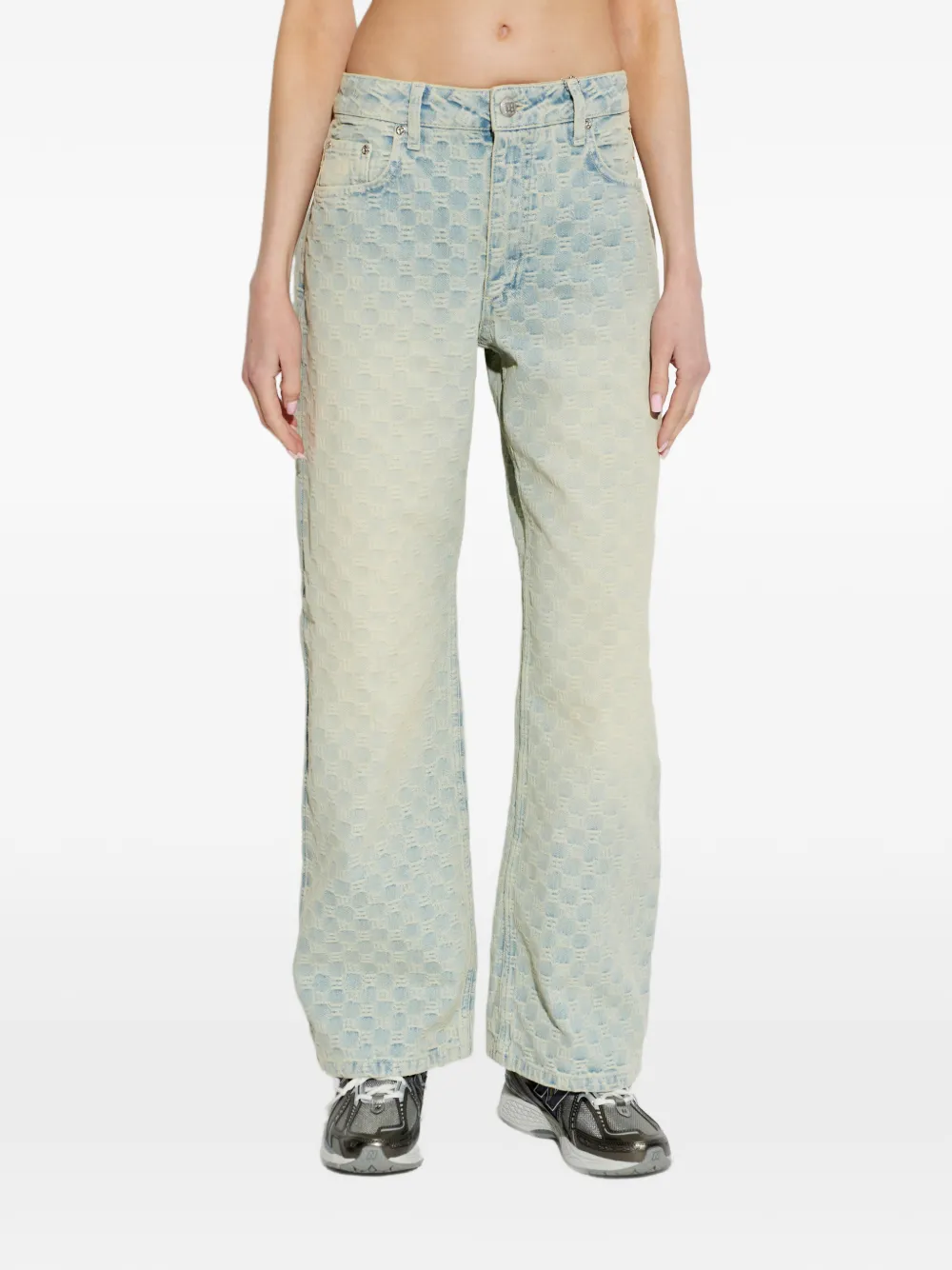  Misbhv Monogram-jacquard Jeans - Blue 