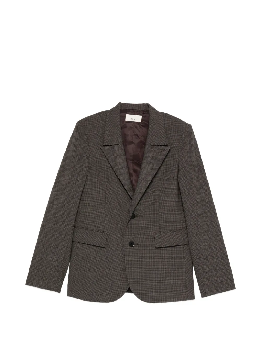 6397 houndstooth blazer - Grey