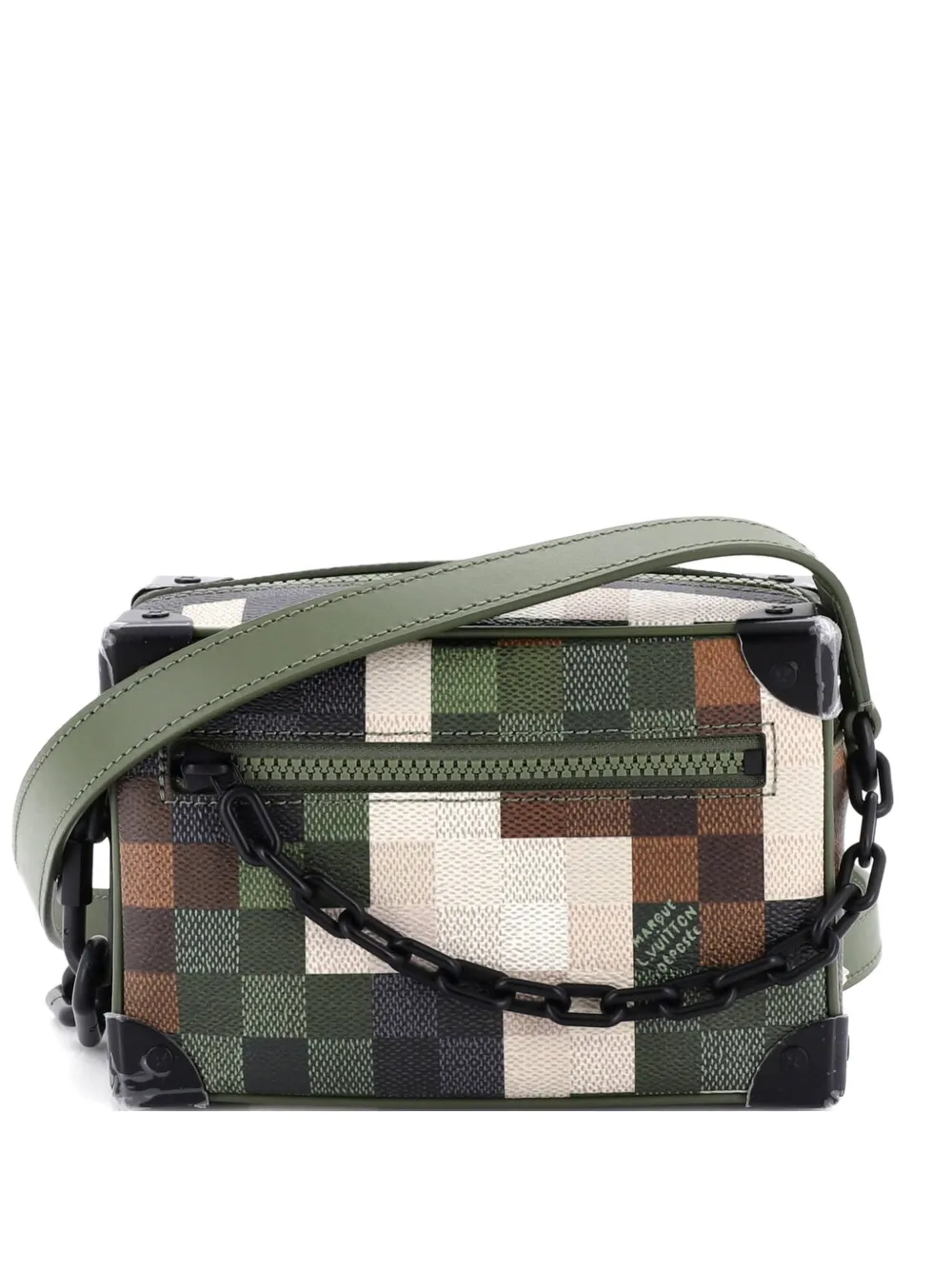 Louis Vuitton Pre-Owned Soft Trunk Bag Damoflage Canvas Mini crossbody bag - Verde