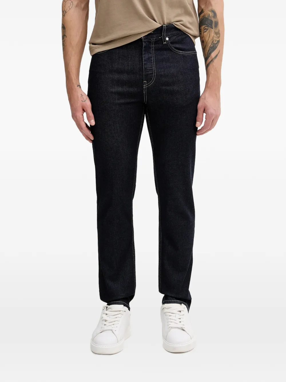 BOSS H-Ogden straight-leg jeans - Blu
