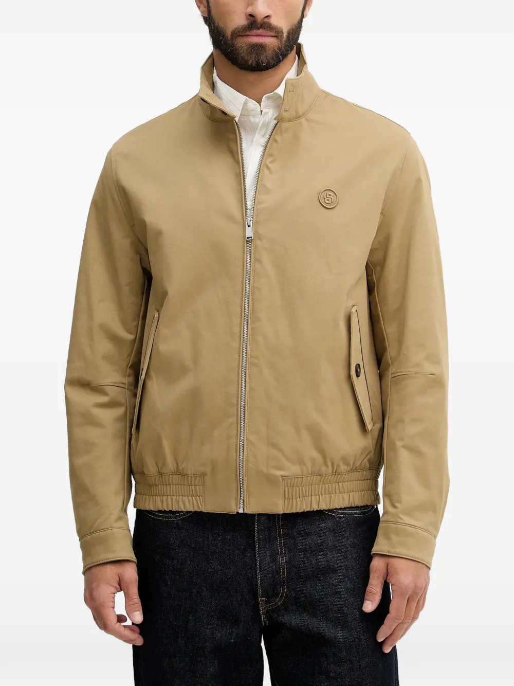BOSS H-Coiner zip-up jacket - Toni neutri