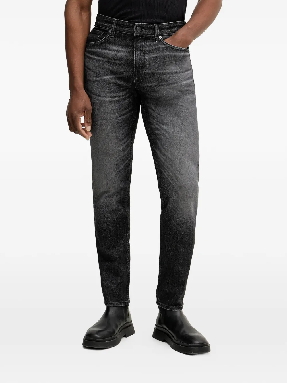BOSS Re.Maine faded-effect jeans - Grigio