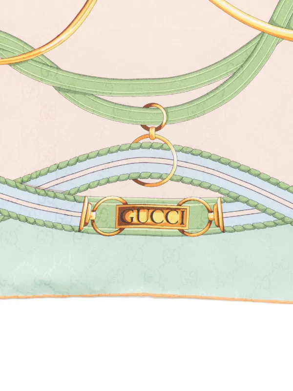 Gucci プリント スカーフ | グリーン | FARFETCH JP